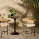 Aurelia Carrie Outdoor Stool - Bar Faux Hyacinth