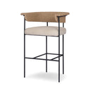 Aurelia Carrie Outdoor Stool - Bar Faux Hyacinth