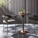 Aurelia Carrie Outdoor Stool - Bar Faux Black Hyacinth