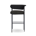 Aurelia Carrie Outdoor Stool - Bar Faux Black Hyacinth
