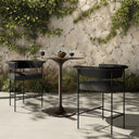 Aurelia Carrie Outdoor Stool - Counter Faux Black Hyacinth