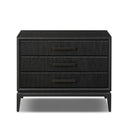 Seraphine Closed Nightstand - Black Oak Veneer