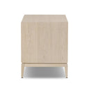 Rosenell Closed Nightstand - Natural Oak Veneer