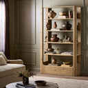 Alaric Bookcase - Aged Natural Oak Veneer