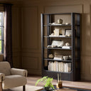 Alaric Bookcase - Smoked Black