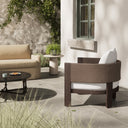 Verano Delancy Outdoor Chair - Stained Saddle Brown-Fsc