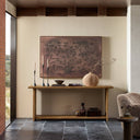 Aveline Zeno Console Table - Distressed Blonde Oak