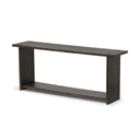 Aveline Zeno Console Table - Smoked Black Oak