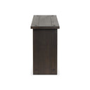 Aveline Zeno Console Table - Smoked Black Oak