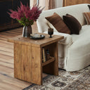 Aether Zeno End Table - Distressed Blonde Oak Veneer