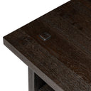Aether Zeno End Table - Cracked Smoked Black Veneer