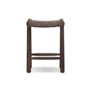 Verano Savio Outdoor Bar Counter Stool - Counter Dark Textured Woven