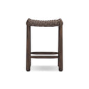 Verano Savio Outdoor Bar Counter Stool - Counter Dark Textured Woven