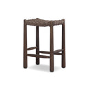 Verano Savio Outdoor Bar Counter Stool - Counter Dark Textured Woven