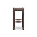 Verano Savio Outdoor Bar Counter Stool - Counter Dark Textured Woven