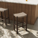 Verano Savio Outdoor Bar Counter Stool - Bar Vintage White