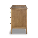 Aveline 6 Drawer Dresser - Saddle Brown Veneer