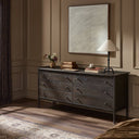 Avante Franny 6 Drawer Dresser - Espresso Oak Veneer