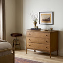 Aurelia Franny 3 Drawer Chest - Saddle Brown Veneer