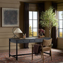 Aveline Bari Desk - Cracked Smoked Black Veneer