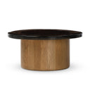 Pavia Coffee Table - Smoked Brown Cast Glass