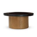 Pavia Coffee Table - Smoked Brown Cast Glass