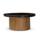 Pavia Coffee Table - Smoked Brown Cast Glass