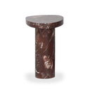 Aria Zion End Table - Merlot Marble