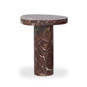 Aria Zion End Table - Merlot Marble
