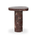 Aria Zion End Table - Merlot Marble