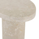 Aria Zion End Table - Cream Marble