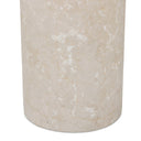 Aria Zion End Table - Cream Marble