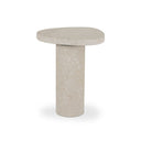 Aria Zion End Table - Cream Marble