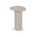 Aria Zion End Table - Cream Marble