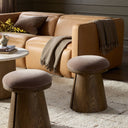 Elysian Bea Accent Stool - Monte Mushroom