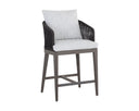 CAPRI COUNTER STOOL - SMOKE GREY COPACABANA MARBLE