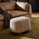 Enclave Bilbury Oval Ottoman - Saxon Sand
