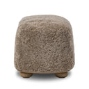 Enclave Bilbury Oval Ottoman - Taupe Shearling