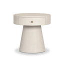 Aether Chiro Nightstand - Ivory Painted Linen