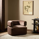 Luxe Haven Ward Swivel Chair - Surrey Cocoa