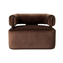 Luxe Haven Ward Swivel Chair - Surrey Cocoa