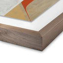 Enchanted Mon Coeur Est Fort by Gregory Gove - 48X37 Rustic Walnut Framed Paper