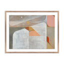 Enchanted Mon Coeur Est Fort by Gregory Gove - 48X37 Rustic Walnut Framed Paper