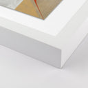 Enchanted Mon Coeur Est Fort by Gregory Gove - 60X46 White Maple Framed Paper