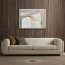 Enchanted Mon Coeur Est Fort by Gregory Gove - 32X24 White Maple Framed Canvas