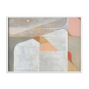 Enchanted Mon Coeur Est Fort by Gregory Gove - 32X24 White Maple Framed Canvas