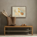 Luxe Artistry Ive Searched Every Room by Gregory Gove - 32X255 Rustic Walnut Framed Canvas