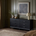 Verity Rosenell 6 Drawer Dresser - Black Oak Veneer