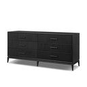 Verity Rosenell 6 Drawer Dresser - Black Oak Veneer