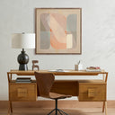 Nautical Dreams Righting The Ship by Gregory Gove - 32X32 Rustic Walnut Framed Canvas